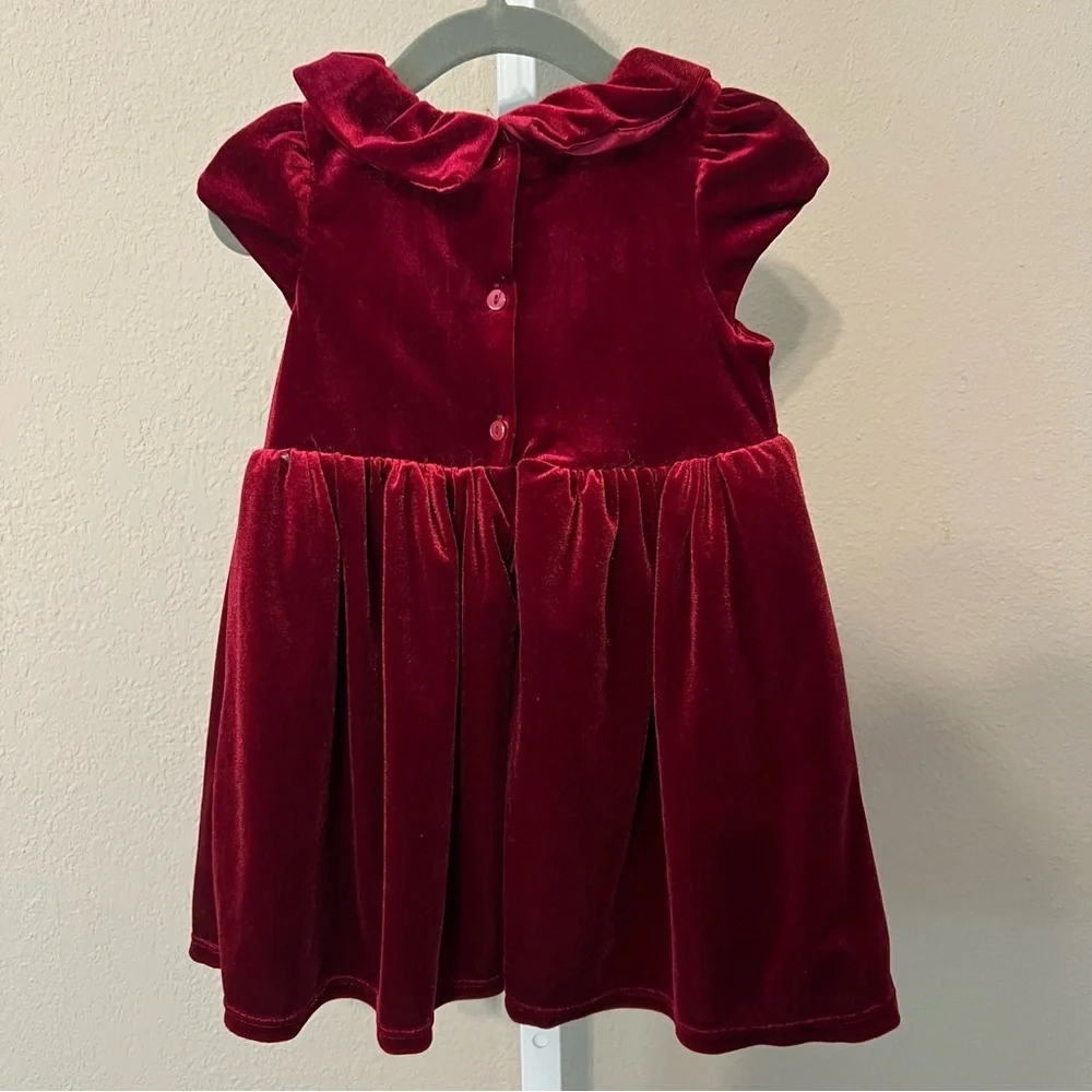 H&M Burgundy Velvet Dress